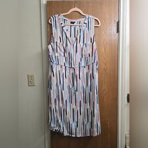Torrid Multicolor Striped Midi Dress